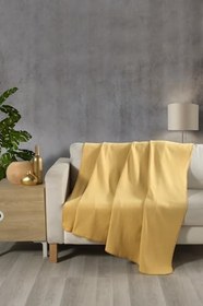 Resim Bloom Polar Battaniye Hardal 130x170 Cm 