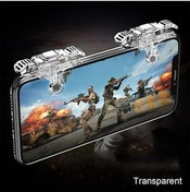 Resim Transparent-gt03 Cep Telefon Tutucu Yangın Düğmesi Oyun Denetleyicisi Oyun Kavrama Tetik Pubg Oyunu Gamepad Joysti 