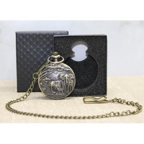 Resim Özel Kutulu Antik Filli Köstekli Saat Alk4676 