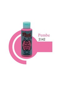 Resim Multi Surface Pembe 120 Cc Akrilik Boya 2142 / Cam Boyası / Ahşap /mobilya Boyası Pembe 
