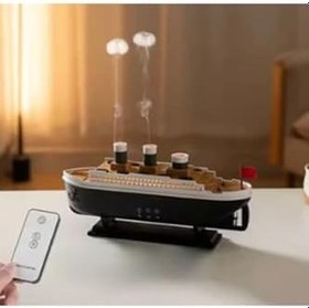 Resim Vothoon Titanic Gemi Hava Nemlendirici Işıklı Fonksiyonlu Buhar Makinesi Kumandalı 