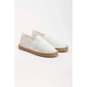 Resim Triko Beyaz Espadril 