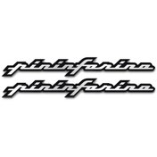 Resim Redline Grafik Pininfarina 3d Gümüş Sticker 