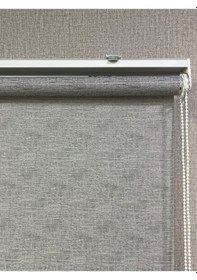 Resim Lüks Güneşlik Düz Stor Perde Açık Gri Açık Gri 