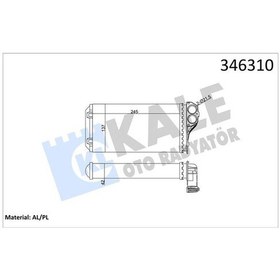 Resim Kale 346310 - Kalorifer Radyatörü 307 00 242 135x42 / Ac Al/mknk 