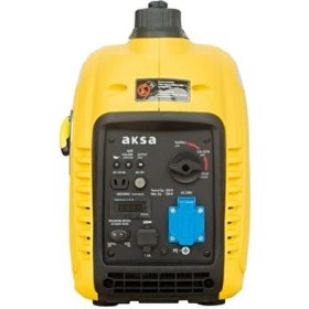Resim Aksa Portatif Inverter Benzinli Jeneratör 2200 W Güç 5 Saat Sürekli Çalışma İpli 