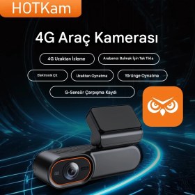 Resim O-kam 2026 4G Araç Içi Kamera ve Görüntülü Araç Takip Sistemi Google Maps 1080P Kamera Gps 