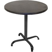 Resim Bey Mobilya 545562315 Indigo Werzalit Yuvarlak Mutfak Masası 60 CM Çap Esb - Siyah 