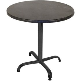 Resim Bey Mobilya 545562315 Indigo Werzalit Yuvarlak Mutfak Masası 60 CM Çap Esb - Siyah 