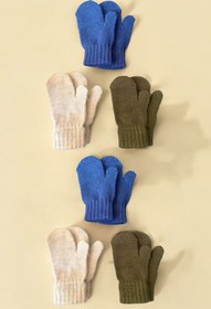 Resim DAFFODİL Unisex Triko Bebek Eldiveni 6 Çift Set (0-3 YAŞ) 