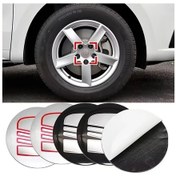 Resim Globalbloom Siyah Gümüş 4 Adet 56mm Jant Merkez Kapakları Seat Cordoba Toledo Cupra Ateca Leon 