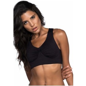 Resim Siyah Mı Emay 4011 Sporcu Toparlayıcı Büstiyer Siyah 