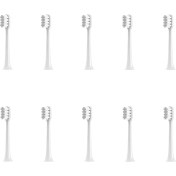 Resim Mijia Için 10 Pcs T200 MES606 Sonik Elektrikli Diş Fırçası Hassas Diş Fırçası Başı Parlak Beyaz Tip (Yurt Dışından) 