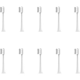Resim Mijia Için 10 Pcs T200 MES606 Sonik Elektrikli Diş Fırçası Hassas Diş Fırçası Başı Parlak Beyaz Tip (Yurt Dışından) 