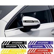 Resim Hyundai Ioniq Yan Dikiz Aynası Şerit Sticker Araca Özel 