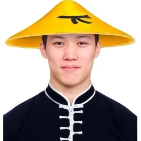 Resim TE Dükkan Uzak Doğu Asyalı Şapkası Sarı Renk 