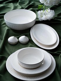 Resim Acar Doralie Silver 29 Parça Yemek Takımı POR-07125 