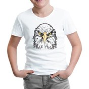 Resim Llord T-Shirt Llordd T-Shirt Kartal - Yüz Beyaz Çocuk T-Shirt 