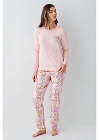 Resim Rolypoly Kadın Pembe Pijama Takımı Rp3710-s-v2 Pembe 