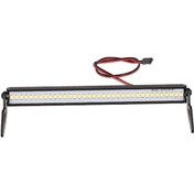 Resim 1:10 Rc Araçlar İçin 36 Led'li Metal Çatı Aydınlatma Barı - Traxxas Trx-4 Scx10 Uyumlu 