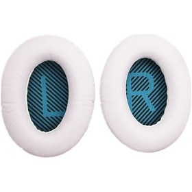 Resim Maiyame Bose Qc15/qc2/qc25/ae2/soundlink Kulaklıklar İçin Beyaz Değiştirme Kulak Yastığı - Zımpara Dirençli, Nefes Alıcı Ve Kolay Kurulum 10.1" 
