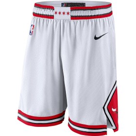 Resim Nike Chicago Bulls NBA Erkek Beyaz Basketbol Şort AJ5592-100 