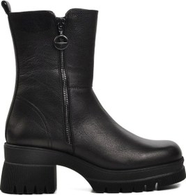 Resim Castle Black Cb-222606-1 Kadın Deri Bot Bej 