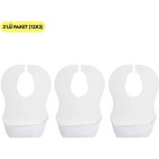 Resim Sevi Bebe 2619 Kağıt Mama Önlüğü 12x3 Beyaz 