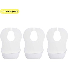 Resim Sevi Bebe 2619 Kağıt Mama Önlüğü 12x3 Beyaz 