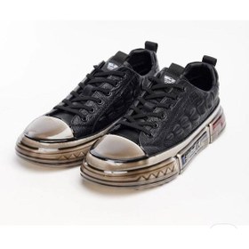 Resim Marcomen 18219 Casual Erkek Deri Sneaker Ayakkabı Siyah 