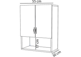 Resim Ünüvar Konsept Relax Makina Üstü Dolap, Banyo Dolabı, Çamaşır Dolabı, Havlu Dolabı, Kapaklı Dolap - Beyaz 