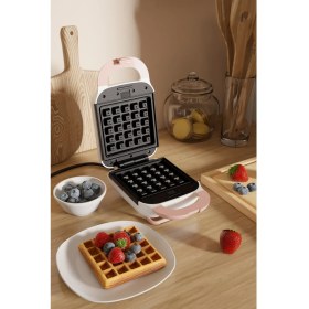 Resim Özbience Çıkarılabilir Yapışmaz Plakalarla Çok Fonksiyonlu Tost ve Waffle Makinesi 