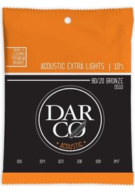 Resim Martin Co Darco D510 80/20 Bronze Akustik Gitar Teli , Extra Light 10-47 