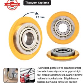 Resim Tomax Seramik Kesme Elması Yedeği 22 mm Titanium 