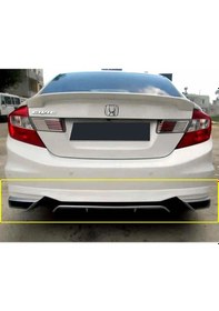 Resim Honda Civic Fb7 Egzoz Görünümlü Arka Ek Plastik Siyah Difüzör 2012-2015 Arka-difizör-bodykit-ek 