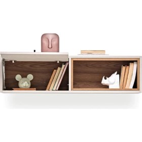 Resim Enza Home Loreto Çalışma Masası Üst Dolap - Modül 