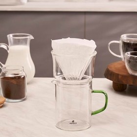 Resim Draco Borosilikat Cam Kahve Demleme Ekipmanı 450 ml 