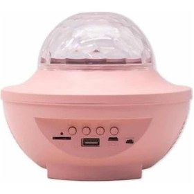 Resim Cosmotex Masa Ve Gece Lambası Renkli Projektör Işıklı Disko Topu Bluetooth Hoparlör Çok Renkli 45798708 