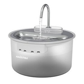 Resim Haustier WF009LS Otomatik Kedi Su Çeşmesi 4 LT Çelik Üst Tabla BPA İçermez 