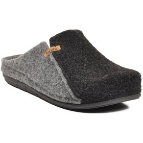 Resim Aspor Siyah Gri Erkek Ev Terliği Çok Renkli 