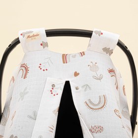 Resim Puset Örtüsü - Tek Taraflı - Kahverengi Gökkuşağı 