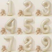 Resim 1 adet, Bej Karamel Kalp Balonlar, Taçlı Mutlu Doğum Günü Balonları, 1 2 3 4 5 6 Bebek Duşu Sayı Foil Balon, Helyum Bebek Duşu Globos, Yaratıcı Küçük Hediye, Tatil Aksesuarı, Doğum Günü Parti Malzemeleri, Doğum Günü Hediyesi, Parti Süslemeleri Malzemeleri 