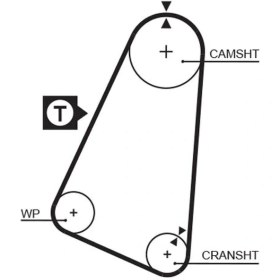 Resim Triger Kayışı 104x150 Opel Corsa A 1.3 85 1982-1993 Ascona Kadet 1.3 85 Bedford Astra Van 1.3 Ct504 90080214 636375 636357 
