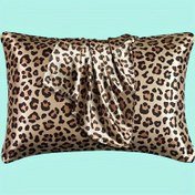 Resim 2 Adet Saten Yastık Kılıfı Seti - Yumuşak Leopar Desenli Zarf Kapatmalı Yastık Kılıfı, Makinede Yıkanabilir, Dokuma Polyester Dijital Baskı, 200-250g/m² - Uyku İçin Yatak Yastık Kılıfları 