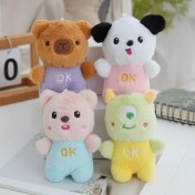 Resim Baijiafu2 Yeni 1 Adet Dört Inç Iyi Şanslar Karikatür Peluş Oyuncak Bebek Anahtarlık Sevimli Bebek Anahtar Küçük Kolye Seti (Yurt Dışından) 