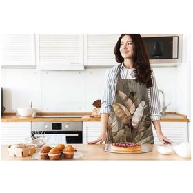 Resim Adawall Tropikal Yaprak Tasarımlı Mutfak Önlüğü 