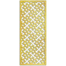 Resim Liar Dekor Liar Ahşap Seperatör (Paravan) - KSP-54 - (10 mm) - (69 cm x 139 cm) - (Gold) 