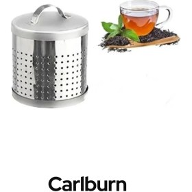 Resim Carlburn Özel Üretim Paslanmaz Çelik Sıcak Soğuk Su Dayanıklı Delikli Geniş Hazneli Büyük Metal Çay Süzgeci 