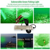 Resim Geekyou 12v 30w 150 Led Su Altı Balık Avı Işığı, Yeşil Işık, 5m Kablolu, Tuzlu Ve Tatlı Su Uyumlu, Gece Avı İçin Uygun Yeşil 