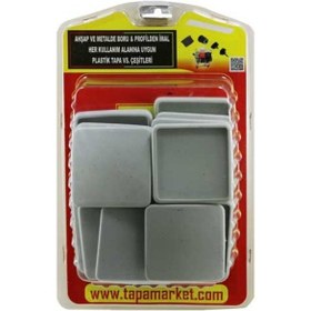 Resim 60X60 Ahşap Profil Tapası Gri 
